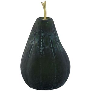 Glass Pear 12 X 7 inch Sculpture, Large