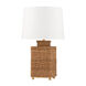 Weaver 31.75 inch 75 watt Gold Leaf Table Lamp Portable Light