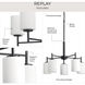 Replay 5 Light 21 inch Black Chandelier Ceiling Light