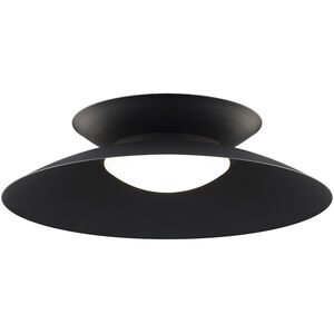 Miso LED 22 inch Black Flush Mount Ceiling Light in 3000K, dweLED