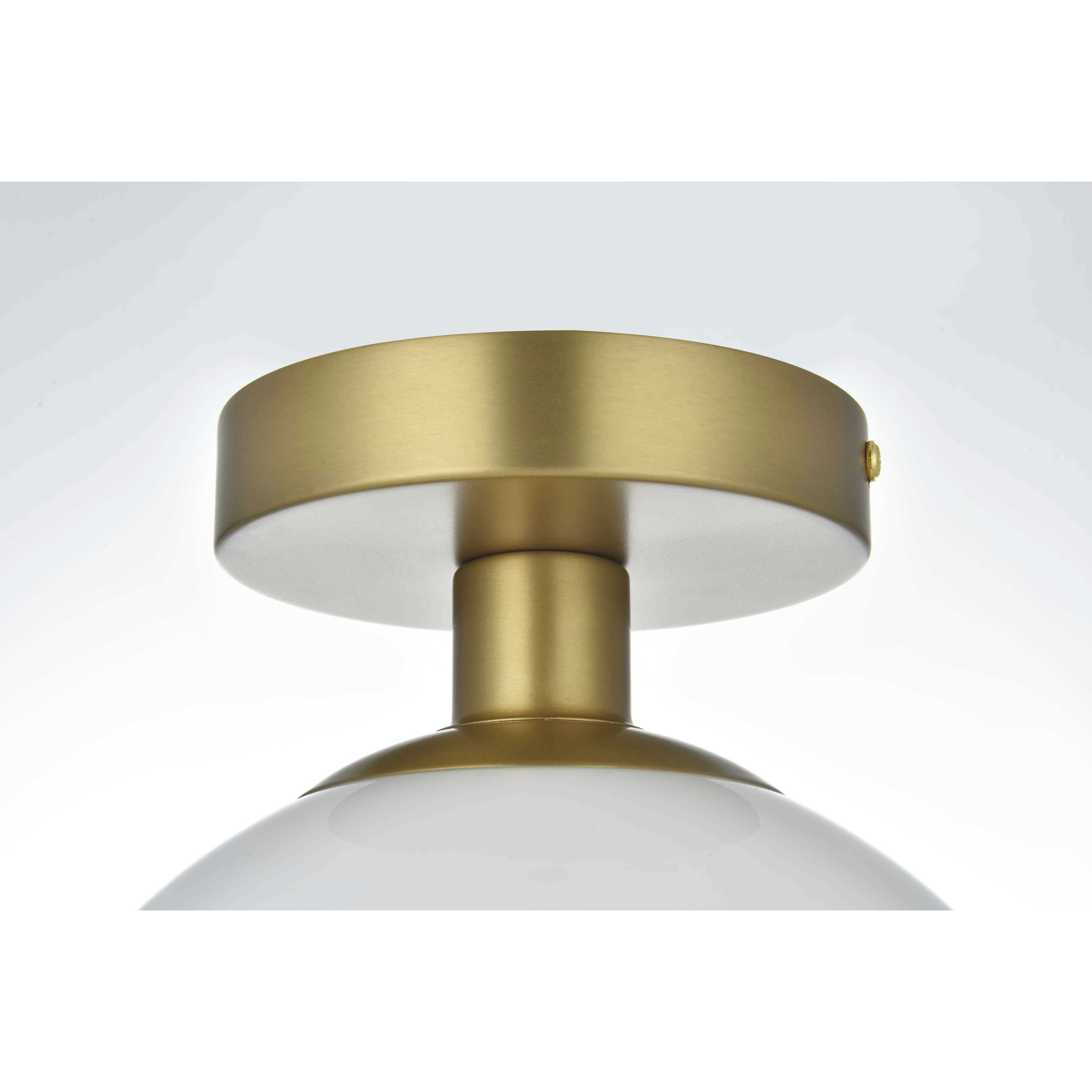 Baxter 1 Light 8 inch Satin Gold Flush Mount Ceiling Light