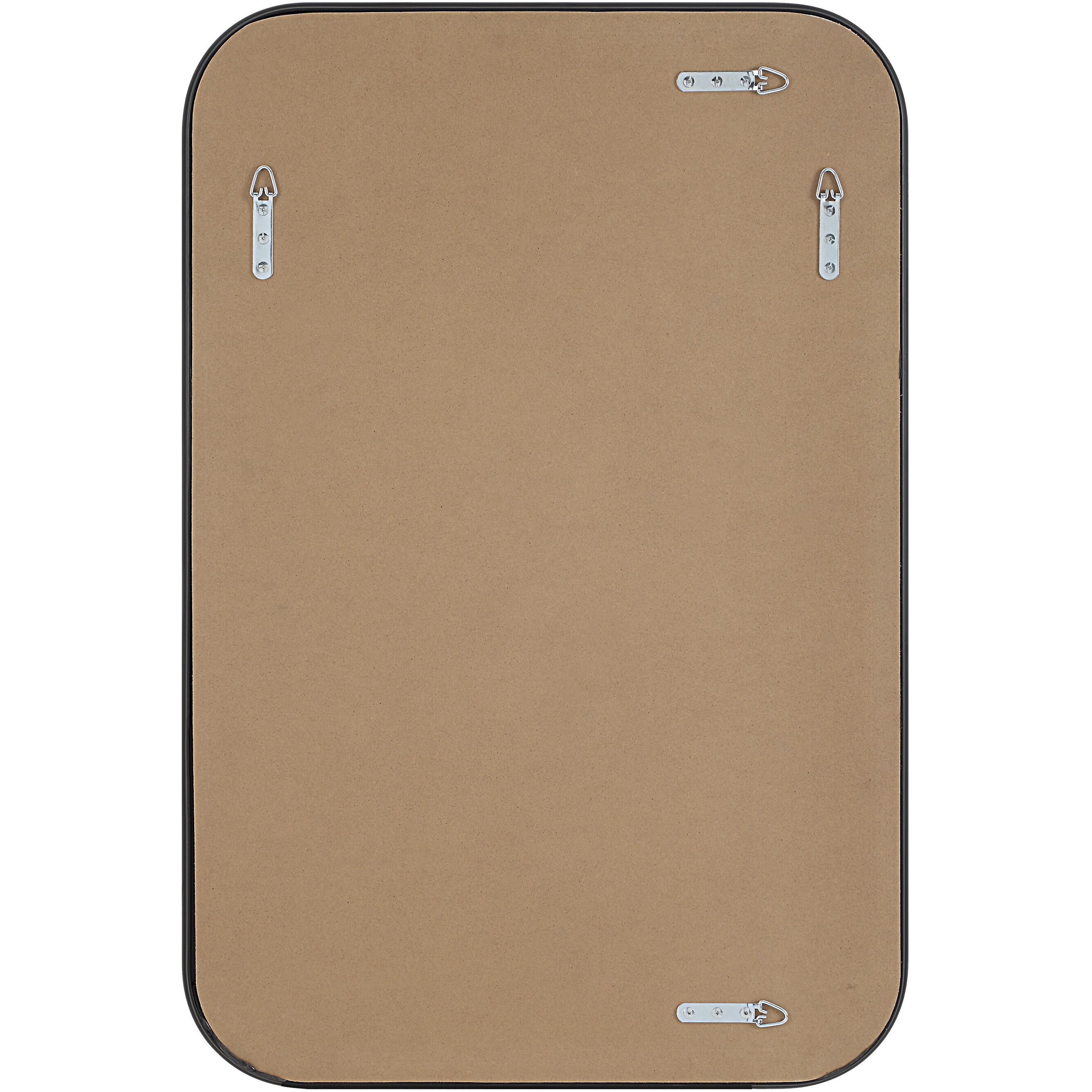 Kaja 36 X 24 inch Matte Black Wall Mirror