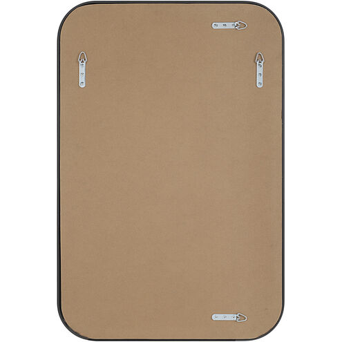 Kaja 36 X 24 inch Matte Black Wall Mirror