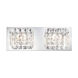 Bangor 2 Light 13.4 inch Chrome Vanity Light Wall Light
