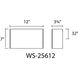 Blok LED 12 inch Satin Nickel Bath Vanity & Wall Light in 3500K, dweLED