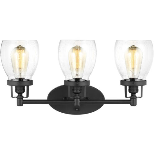 Belton 3 Light 21 inch Midnight Black Wall Bath Fixture Wall Light