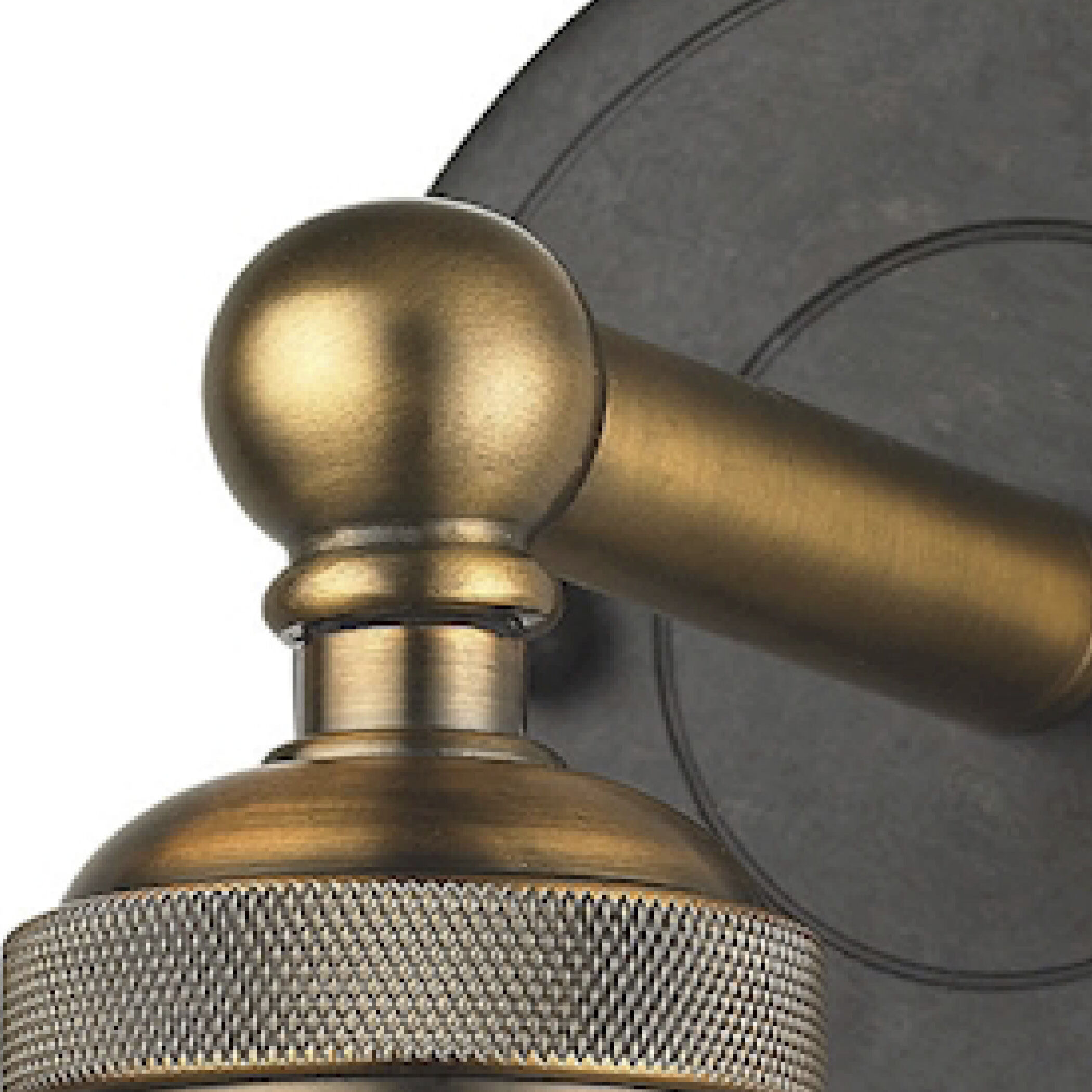 English Pub Vanity Light Wall Light in Antique Brass