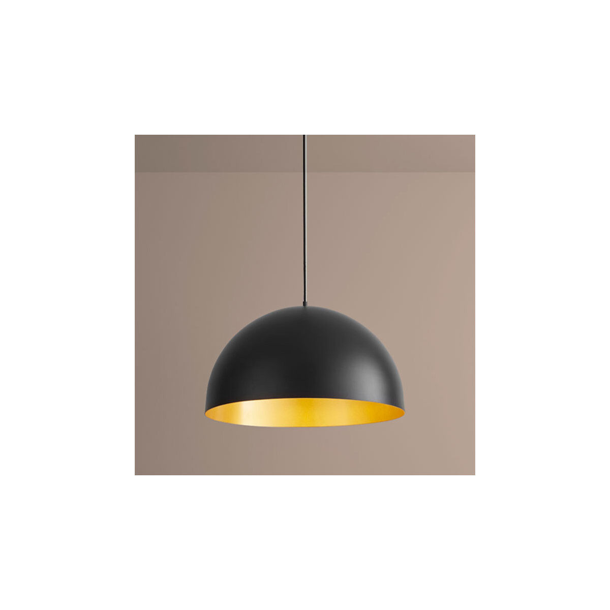 Lucci LED 24 inch Black/Industrial Brass Pendant Ceiling Light