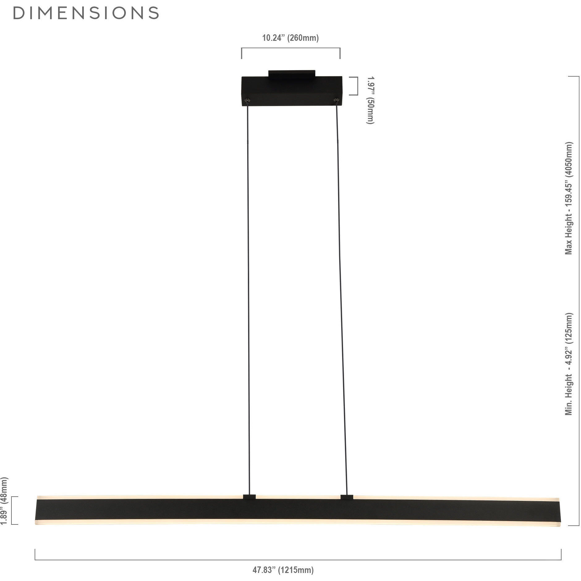 Wezen Linear Chandelier Ceiling Light