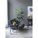 Console 48 X 15.7 X 30.7 inch Black/Silver Table & Stools