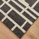Contemporary Luxe 36 X 24 inch Black/White Rug in 2 x 3