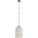 Jordan 1 Light 10 inch Antique Brass Pendant Ceiling Light
