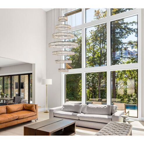 Monroe 7 Light 34 inch Black Chandelier Ceiling Light