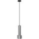 Cicada LED 4 inch Knurled Light Grey Pendant Ceiling Light