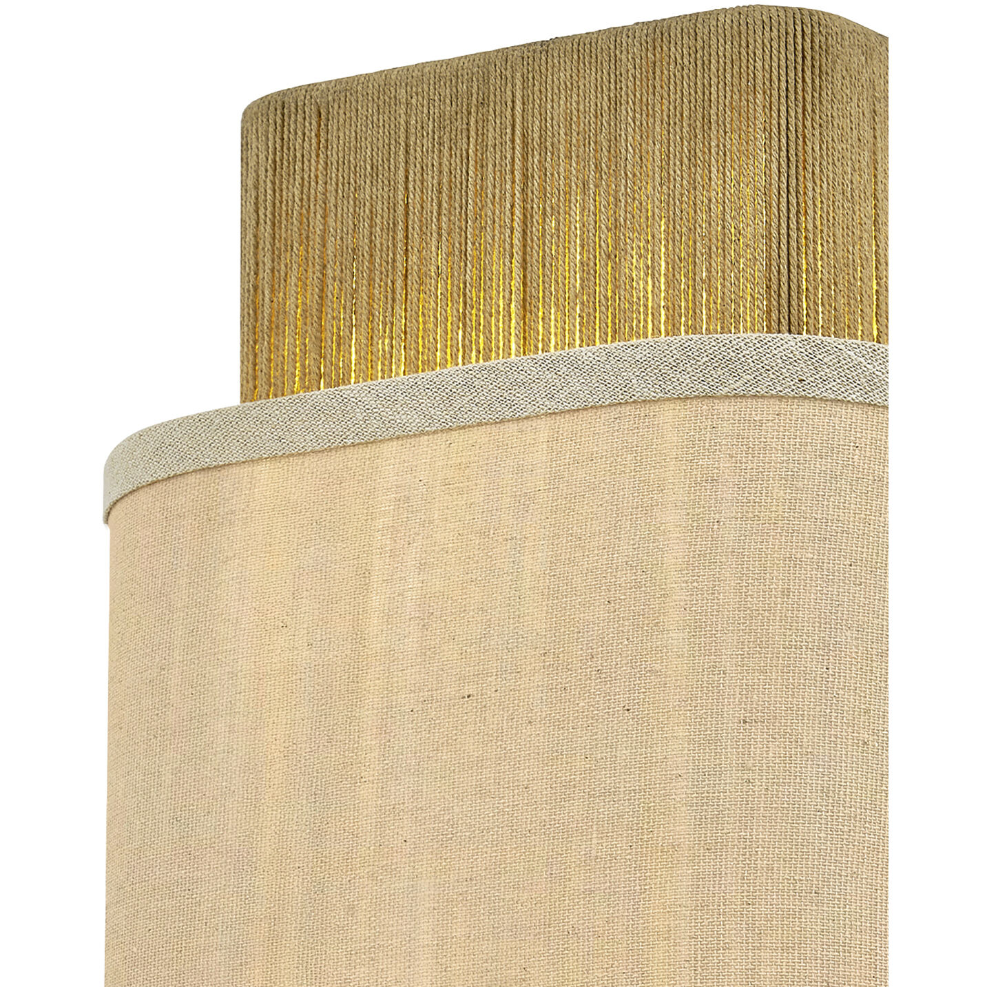 Textile Collection - Narberth Family 2 Light 8 inch Brushed Brass ADA Wall Sconce Wall Light, EVOLV