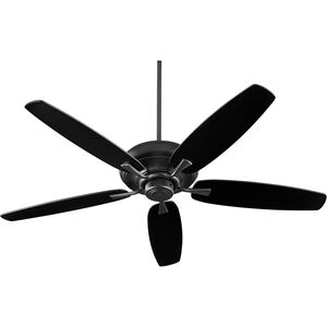 Apex 56 inch Noir with Matte Black and Weathered Oak Blades Ceiling Fan