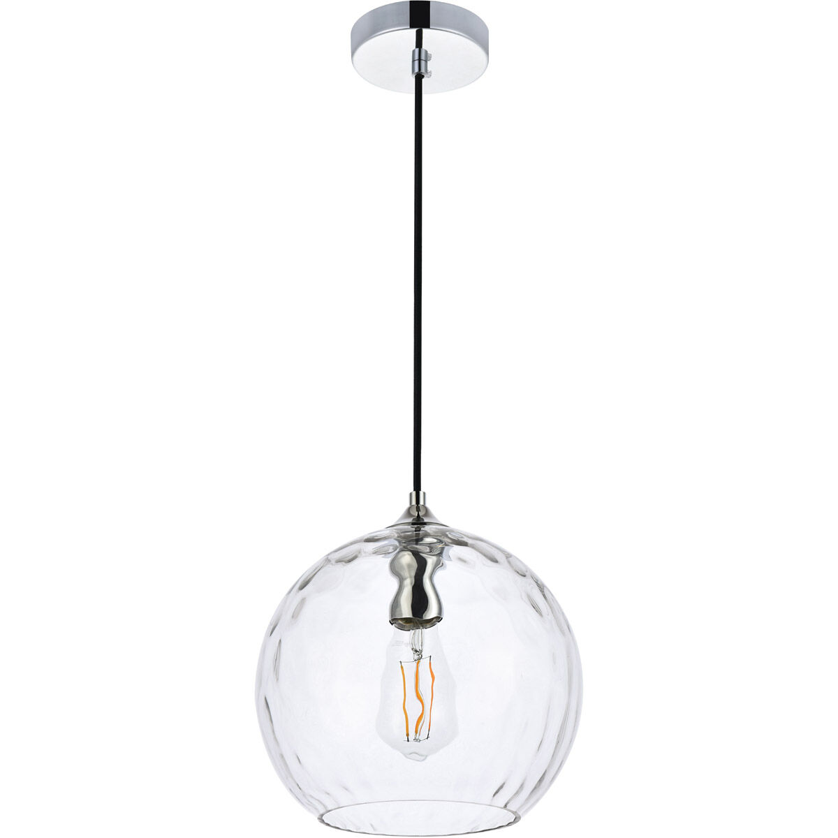Cashel 1 Light 10 inch Chrome Pendant Ceiling Light