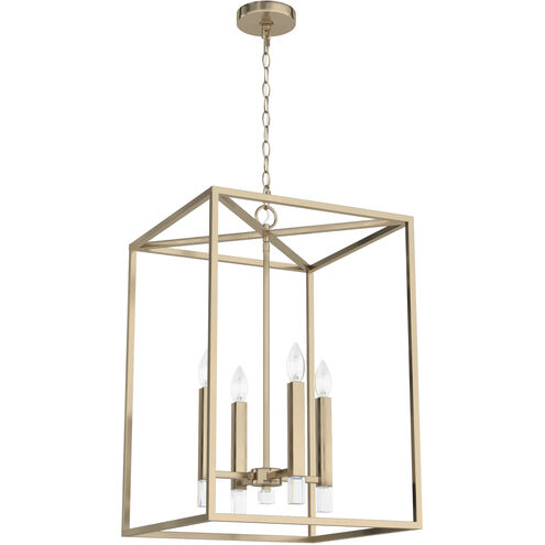 Sunjai 4 Light Alturas Gold Foyer Pendant Ceiling Light, Large