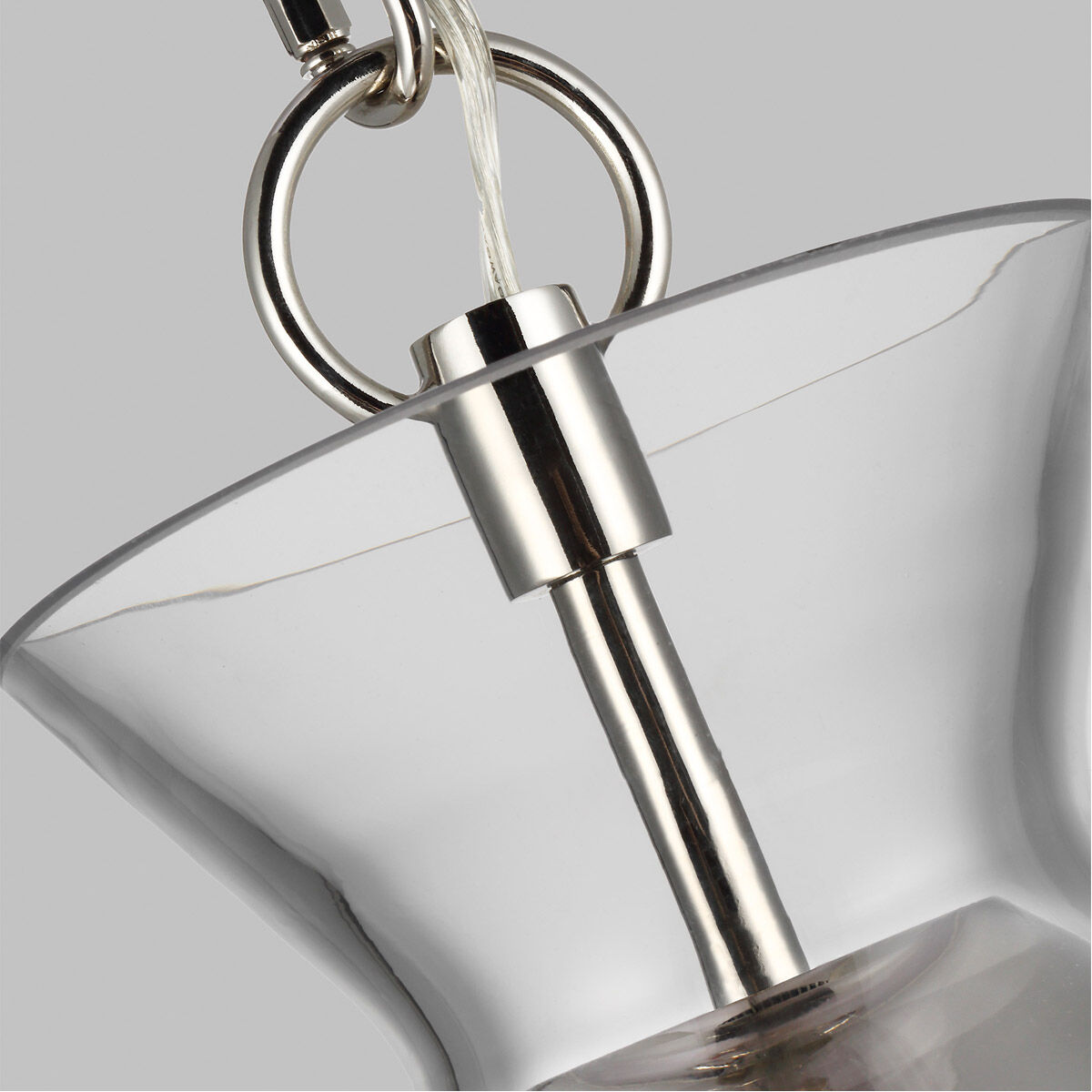 C&M by Chapman & Myers Atlantic 1 Light 18 inch Polished Nickel Pendant Ceiling Light