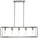 Cobar 5 Light 36 inch Satin Nickel Island Pendant Ceiling Light