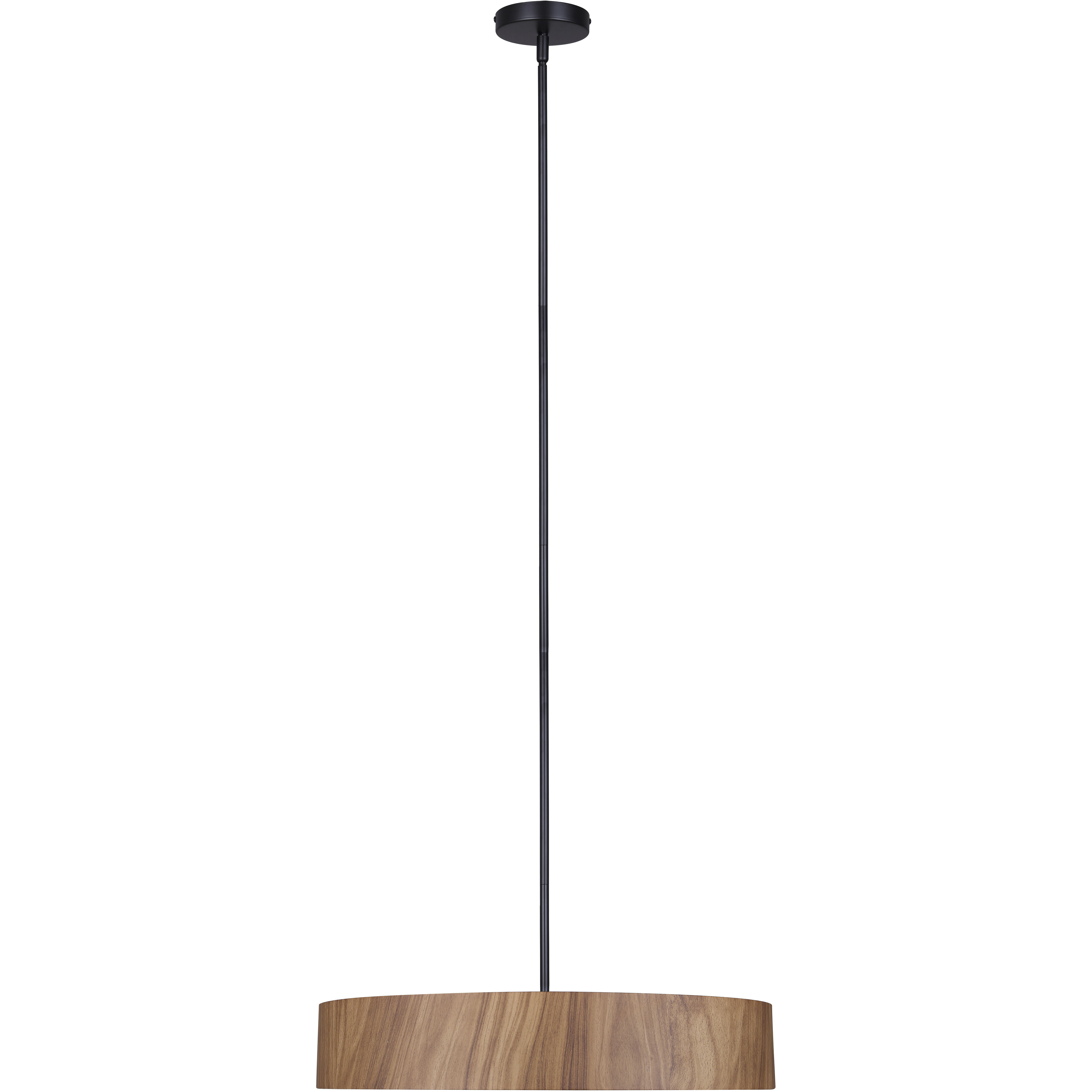 Dexter 4 Light 22 inch Black and Wood Pendant Ceiling Light in Faux Wood