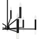 Sunjai 9 Light 40 inch Matte Black Chandelier Ceiling Light