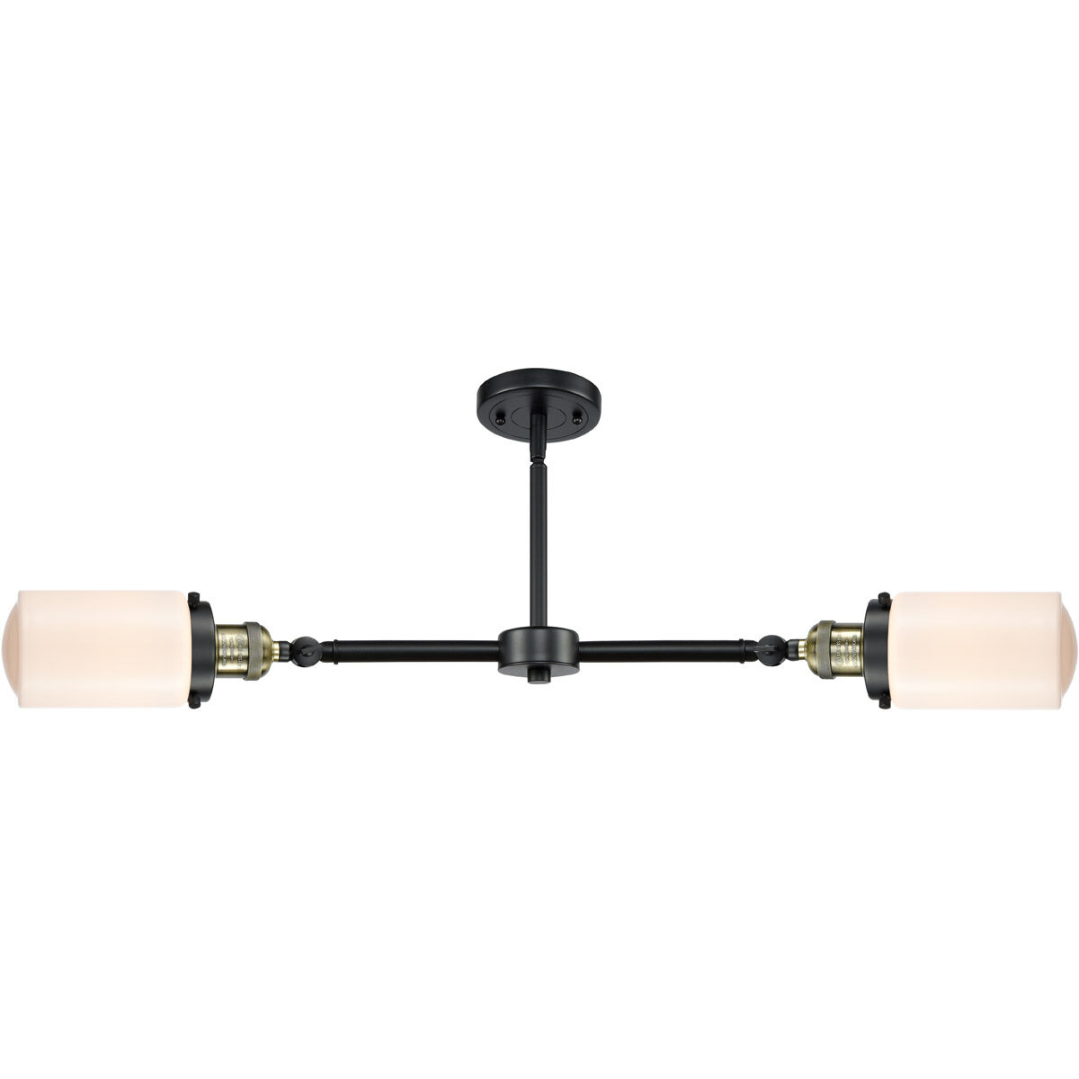 Franklin Restoration Dover LED 21 inch Black Antique Brass Chandelier Ceiling Light in Matte White Glass, Franklin Restoration