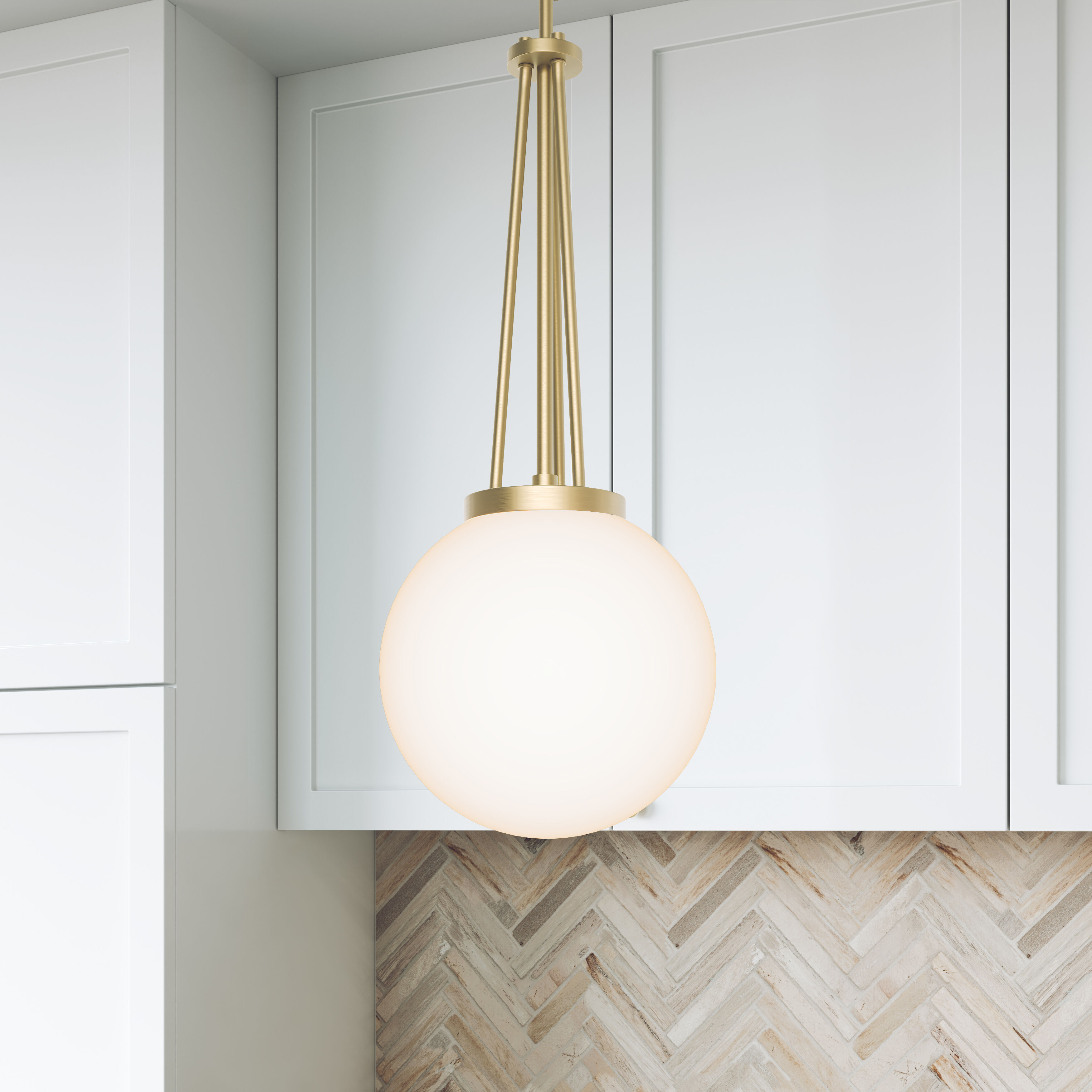 Vellin 1 Light 10 inch Vintage Brass Pendant Ceiling Light