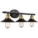 Griswald 3 Light 25 inch Rubbed Oil Bronze Vanity Bar Wall Light