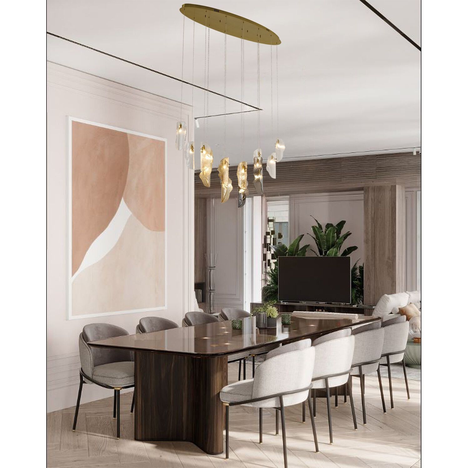 Canada 16 Light 14 inch Brass Chandelier Ceiling Light