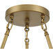 Ivy Lane 6 Light 36 inch Legacy Brass Chandelier Ceiling Light