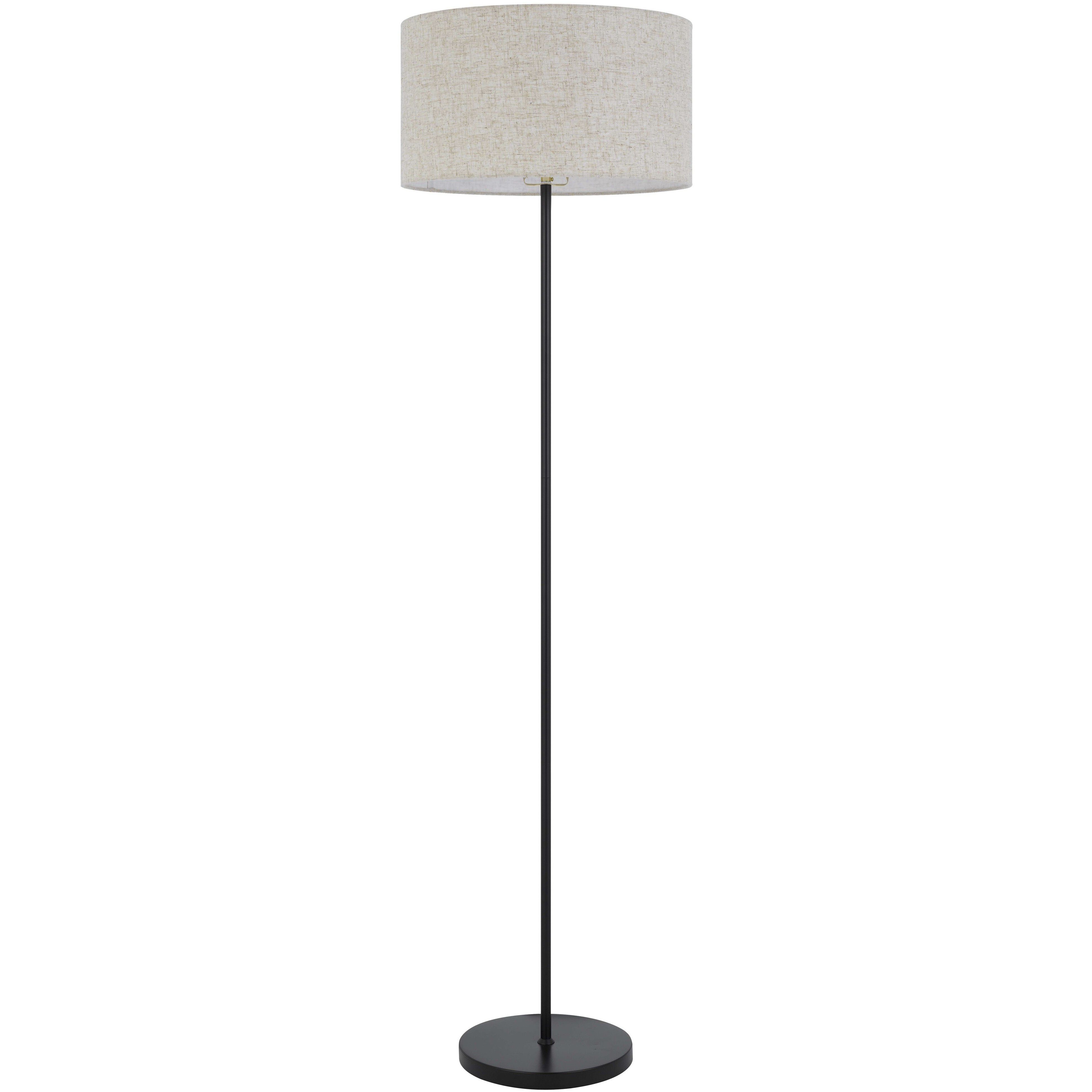 Cromwell 58.75 inch 150.00 watt Black Floor Lamp Portable Light in Burlap