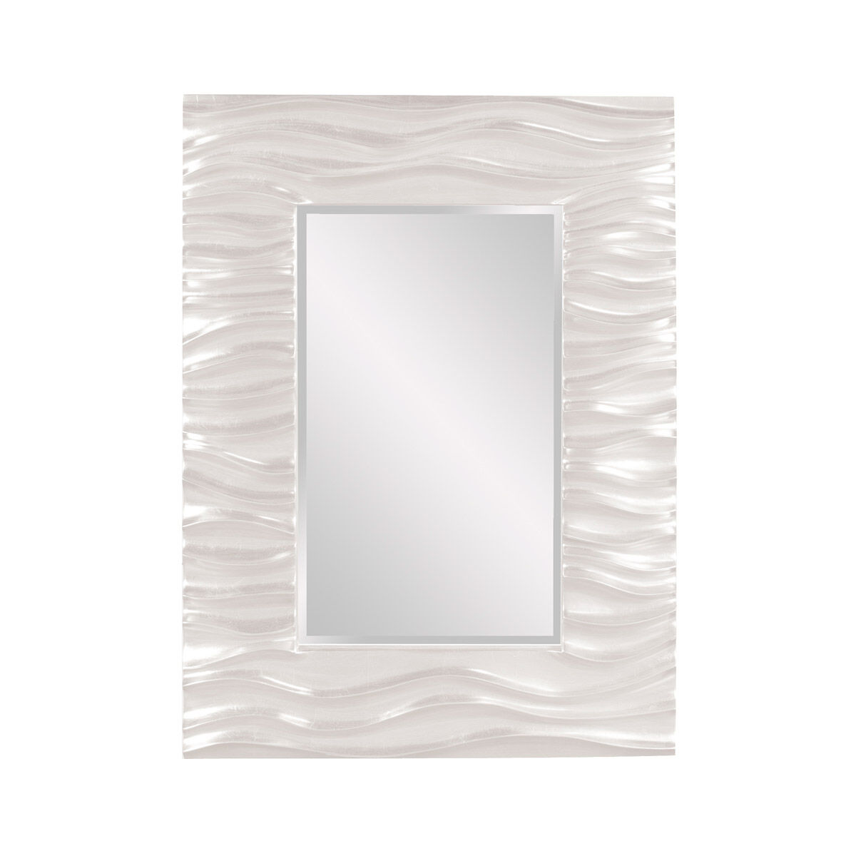 Zenith 39 X 31 inch Glossy White Wall Mirror