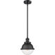 Franklin Restoration Hampden LED 7.25 inch Matte Black Mini Pendant Ceiling Light in Clear Glass
