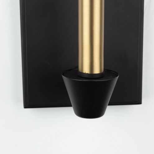 Notting Hill 1 Light 4.75 inch Black and Brushed Brass Wall Sconce Wall Light