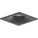 Pearl Black LED Square Bullnose Retrofit in Comfort Dim (3000K-2000K), 4" Retrofit