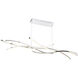 Divergence Linear Chandelier Ceiling Light in Chrome, dweLED