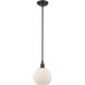 Ballston Concord 1 Light 8 inch Matte Black Mini Pendant Ceiling Light in Incandescent, Matte White