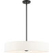 Venlo 5 Light 26 inch Black with Brushed Nickel Accents Pendant Ceiling Light