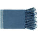 Bufflonne 60 X 50 inch Blue Throw, Rectangle