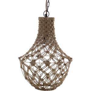 Kaylee 1 Light 14 inch Natural and Off-White Pendant Ceiling Light