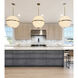 Truax 4 Light 30 inch Aged Brass Pendant Ceiling Light
