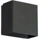 Boxi Wall Sconce Wall Light in 3500K, Black, dweLED