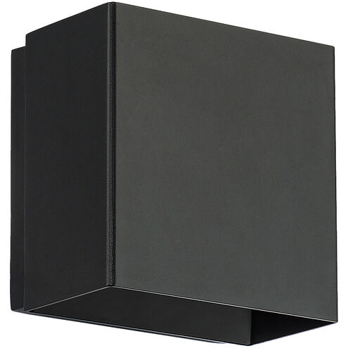 Boxi Wall Sconce Wall Light in 3500K, Black, dweLED