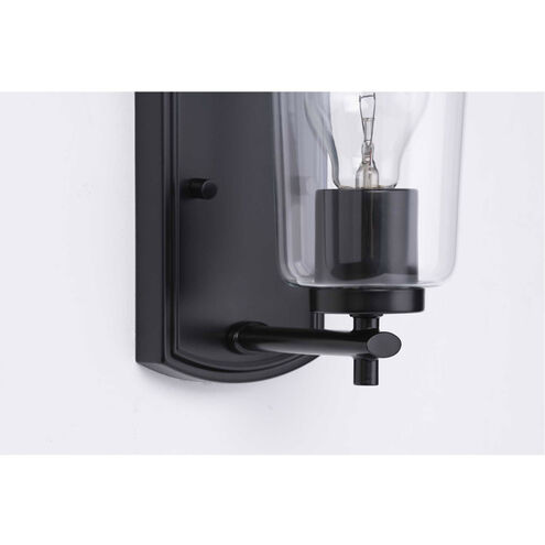 Adley 1 Light 5 inch Matte Black Bath Vanity Wall Light