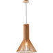 Canada 1 Light 16 inch Wood Single Pendant Lighting Ceiling Light