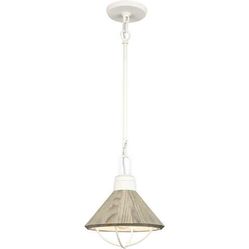 Cape May 1 Light 9 inch White Coral Mini Pendant Ceiling Light