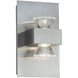 Jet LED 4.7 inch Brushed Nickel Bath Vanity Light Wall Light