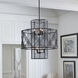 Lisa McDennon Nikko 6 Light 26 inch Black Indoor Chandelier Ceiling Light