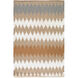 Frontier 36 X 24 inch Dark Brown, Taupe, Cream, Medium Gray Rug